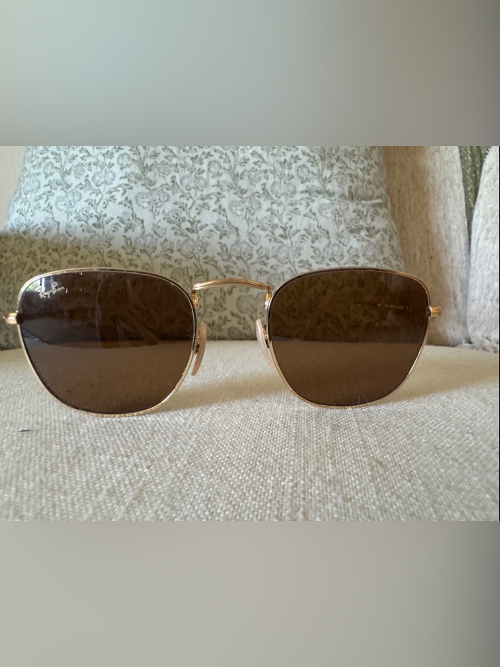 Ray-Ban Gold Frame Brown Lens Women's Sunglasses